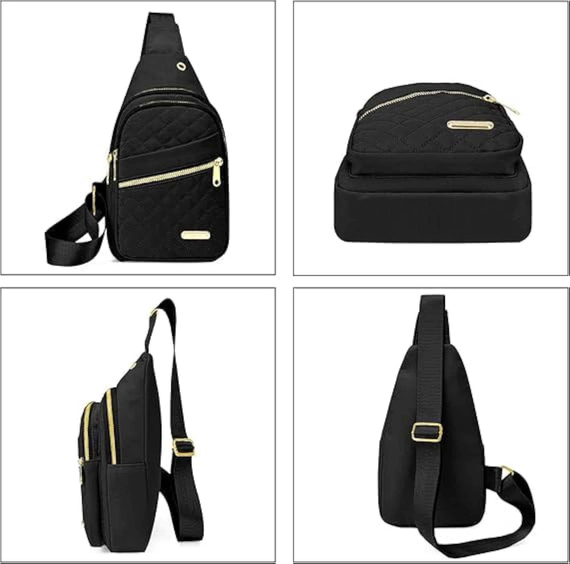 Crossbody Sling Backpack, Nylon Oxford Material